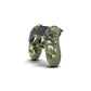 Camouflage PS4 wireless controller with touchpad on white background